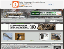 Tablet Screenshot of handgunsandammunition.com